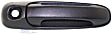 Front, Driver and Passenger Side Exterior Door Handles, Textured Black, Driver Side - With Key Hole; Passenger Side - Without Key Hole
