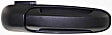 Front, Driver and Passenger Side Exterior Door Handles, Textured Black, Driver Side - With Key Hole; Passenger Side - Without Key Hole