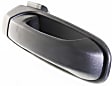 Front, Driver and Passenger Side Exterior Door Handles, Textured Black, Driver Side - With Key Hole; Passenger Side - Without Key Hole