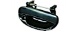 Front, Driver and Passenger Side Smooth Black Exterior Door Handle, With Key Hole