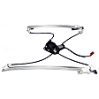 Front, Driver and Passenger Side Power Window Regulator, With Motor