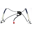 Front, Driver and Passenger Side Power Window Regulator, With Motor