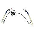Front, Driver and Passenger Side Power Window Regulator, With Motor