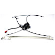 Front, Driver and Passenger Side Power Window Regulator, With Motor