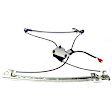 Front, Driver and Passenger Side Power Window Regulator, With Motor