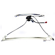 Front, Driver and Passenger Side Power Window Regulator, With Motor