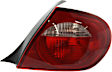 Driver and Passenger Side Halogen Tail Light, Without bulb(s), OE Replacement