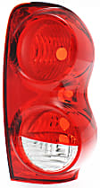 Driver and Passenger Side Halogen Tail Light, Without bulb(s), OE Replacement