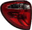 Driver and Passenger Side Halogen Tail Light, With bulb(s), OE Replacement