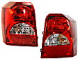 Driver and Passenger Side Halogen Tail Light, With bulb(s), OE Replacement