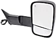 2018 Ram 2500 - Driver and Passenger Side Towing Mirror, For Models With  Package, Power Adjust, Heated, Textured Black, Power Folding, In-housing Signal Light, With Blind Spot Glass, No Memory, With Puddle Light, No Auto-Dimming
