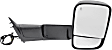 2018 Ram 2500 - Driver and Passenger Side Towing Mirror, For Models With  Package, Power Adjust, Heated, Textured Black, Power Folding, In-housing Signal Light, With Blind Spot Glass, No Memory, With Puddle Light, No Auto-Dimming
