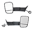 Driver and Passenger Side Towing Mirrors, Power Adjust, Heated, Power Folding, Chrome, In-housing Signal Light, With Memory, With Puddle Light, With Blind Spot Glass, With Temperature Sensor
