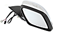 Driver and Passenger Side Mirror, Power Adjust, Heated, Manual Folding, Chrome, In-housing Signal Light, With Memory, No Puddle Light, No Auto-Dim, No Blind Spot Feature