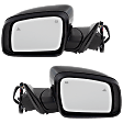 Driver and Passenger Side Mirrors, Power Adjust, Manual Folding, Heated, Paintable, No Signal Light, No Memory, No Puddle Light, No Auto-Dimming, With Blind Spot Detection in Glass
