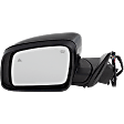 Driver and Passenger Side Mirrors, Power Adjust, Manual Folding, Heated, Paintable, No Signal Light, No Memory, No Puddle Light, No Auto-Dimming, With Blind Spot Detection in Glass