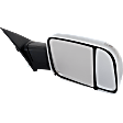 Driver and Passenger Side Towing Mirror, Power Adjust, Heated, Manual Folding, Chrome, In-housing Signal Light, With Memory, With Puddle Light, No Auto-Dim, With Blind Spot Glass