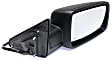 Driver and Passenger Side Mirror, Power Adjust, Heated, Power Folding, Textured Black, In-housing Signal Light, No Memory, With Puddle Light, No Auto-Dimming, No Blind Spot Feature