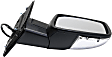 Driver and Passenger Side Mirror, Power Adjust, Heated, Power Folding, Textured Black, In-housing Signal Light, No Memory, With Puddle Light, No Auto-Dimming, No Blind Spot Feature
