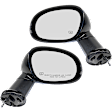 2016 Dodge Challenger - Driver and Passenger Side Mirror, Power Adjust, Heated, Paintable, Manual Folding, No Signal Light, No Blind Spot Feature, No Memory, No Puddle Light, No Auto-Dimming