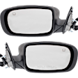 Driver and Passenger Side Mirrors, Power, Manual Folding, Heated, Paintable, No Signal Light, With memory, No Puddle Light, No Auto-Dimming, No Blind Spot Feature