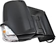 Driver and Passenger Side Mirror, Power Adjust, Heated, Manual Folding, Textured Black, In-housing Signal Light, No Memory, No Puddle Light, No Auto-Dimming, With Blind Spot Glass