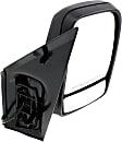 Driver and Passenger Side Mirror, Power Adjust, Heated, Manual Folding, Textured Black, In-housing Signal Light, No Memory, No Puddle Light, No Auto-Dimming, With Blind Spot Glass