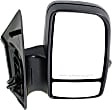 Driver and Passenger Side Mirror, Power Adjust, Heated, Manual Folding, Textured Black, In-housing Signal Light, No Memory, No Puddle Light, No Auto-Dimming, With Blind Spot Glass