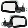 Driver and Passenger Side Mirror, Power Adjust, Heated, Manual Folding, Chrome, No Signal Light, No Memory, No Puddle Light, No Auto-Dim, No Blind Spot Feature