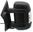 2020 Ram ProMaster 1500 - Driver and Passenger Side Mirror, Manual Adjust, Non-Heated, Textured Black, Manual Folding, In-housing Signal Light, No Blind Spot Feature, No Memory, No Puddle Light, No Auto-Dimming