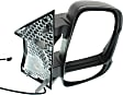 2020 Ram ProMaster 1500 - Driver and Passenger Side Mirror, Manual Adjust, Non-Heated, Textured Black, Manual Folding, In-housing Signal Light, No Blind Spot Feature, No Memory, No Puddle Light, No Auto-Dimming