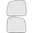 2011-2021 Jeep Grand Cherokee - Driver and Passenger Side Mirror Glass, Heated, No Blind Spot Feature, With backing plate, Includes (2) Mirror Glasses