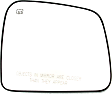 2011-2021 Jeep Grand Cherokee - Driver and Passenger Side Mirror Glass, Heated, No Blind Spot Feature, With backing plate, Includes (2) Mirror Glasses