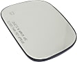 Driver and Passenger Side Mirror Glass, Heated, Non-Towing, With backing plate; For manual folding mirror, Includes (2) Mirror Glasses