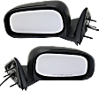 Driver and Passenger Side Mirror, Power Adjust, Non-Heated, Manual Folding, Textured Black, No Signal Light, No Memory, No Puddle Light, No Auto-Dimming, No Blind Spot Feature