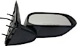 Driver and Passenger Side Mirror, Power Adjust, Non-Heated, Manual Folding, Textured Black, No Signal Light, No Memory, No Puddle Light, No Auto-Dimming, No Blind Spot Feature