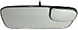 Driver and Passenger Side Mirror Glass, Non-Heated, Towing, With Blind Spot Glass, Flat, For Models With Manual Trailer Towing 7 X 10 Mirror, Fold-Away, Includes (2) Mirror Glasses