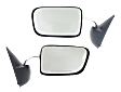 Driver and Passenger Side Mirror, Manual Adjust, Non-Heated, Manual Folding, Chrome, No Signal Light, No Memory, No Puddle Light, No Auto-Dim, No Blind Spot Feature