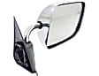 Driver and Passenger Side Mirror, Manual Adjust, Non-Heated, Manual Folding, Chrome, No Signal Light, No Memory, No Puddle Light, No Auto-Dim, No Blind Spot Feature