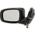 Driver and Passenger Side Mirror, Power Adjust, Heated, Manual Folding, Chrome, In-housing Signal Light, Driver Side - With Memory; Passenger Side - No Memory, No Puddle Light, No Auto-Dim