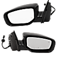 Driver and Passenger Side Mirrors, Power Adjust, Manual Folding, Heated, Paintable, In-housing Signal Light, No Memory, With Puddle Light, No Auto-Dimming, With Blind Spot Detection in Glass