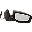 Driver and Passenger Side Mirrors, Power Adjust, Manual Folding, Heated, Paintable, In-housing Signal Light, No Memory, With Puddle Light, No Auto-Dimming, With Blind Spot Detection in Glass