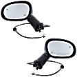 Driver and Passenger Side Mirrors, Power Adjust, Manual Folding, Heated, Paintable, No Signal Light, No Memory, No Puddle Light, No Auto-Dimming, With Blind Spot Detection in Glass