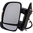 2023 Ram ProMaster 2500 - Driver and Passenger Side Mirror, Power Adjust, Heated, Textured Black, Power Folding, In-housing Signal Light, No Blind Spot Feature, No Memory, No Puddle Light, No Auto-Dimming