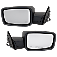 Driver and Passenger Side Non-Towing Mirrors, Power Adjust, Heated, Power Folding, Paintable, In-housing Signal Light, With Memory, With Puddle Light, No Auto-Dimming, No Blind Spot Feature