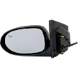 Driver and Passenger Side Mirrors, Power Adjust, Non-Folding, Heated, Textured Black, No Signal Light, No Memory, No Puddle Light, No Auto-Dimming, No Blind Spot Feature