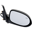Driver and Passenger Side Mirrors, Power Adjust, Non-Folding, Heated, Textured Black, No Signal Light, No Memory, No Puddle Light, No Auto-Dimming, No Blind Spot Feature