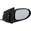 Driver and Passenger Side Mirrors, Power Adjust, Non-Folding, Heated, Textured Black, No Signal Light, No Memory, No Puddle Light, No Auto-Dimming, No Blind Spot Feature