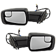 2022 Ram 1500 Limited - Driver and Passenger Side Mirror, Power Adjust, Heated, Textured Black, Power Folding, In-housing Signal Light, With Blind Spot Glass, With Memory, With Puddle Light, No Auto-Dimming