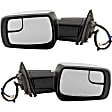 Driver and Passenger Side Mirror, Power Adjust, Heated, Power Folding, Chrome, In-housing Signal Light, With Memory, With Puddle Light, No Auto-Dim, With Blind Spot Glass